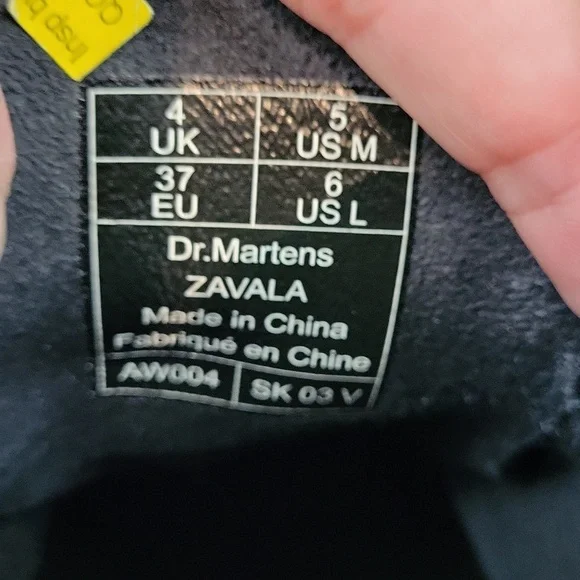 NWOB Dr. Martens Zavala Black Boots Women's size 6 / EU 37 - Picture 7 of 11